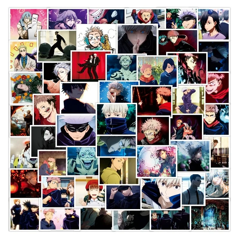 

10/50 PCS Cartoons Anime Jujutsu Kaisen Graffiti Stickers for Laptop Skateboard Luggage Motorcycle Waterproof Decal Sticker Toy
