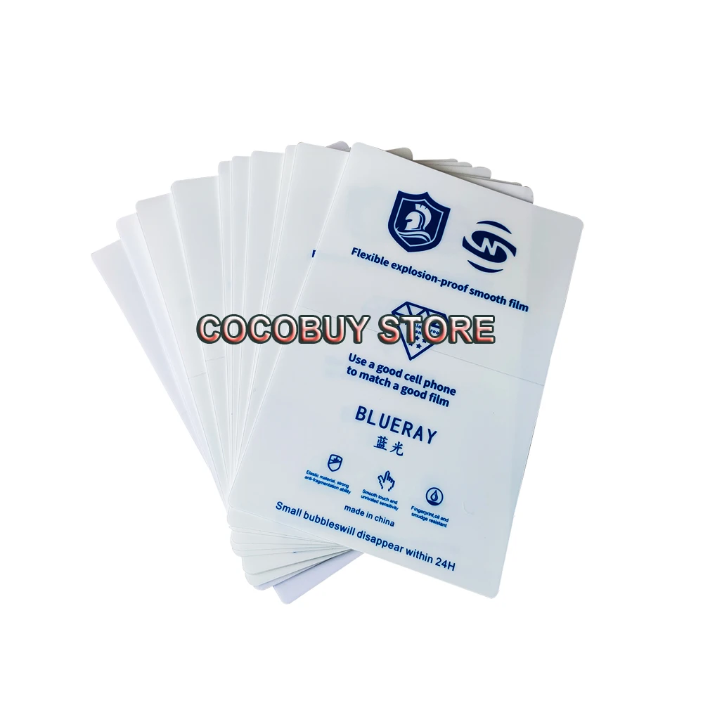 flexible hydrogel film compatible for ss 890c screen protector film cutting machine phone protect front and back film 50pcslot free global shipping