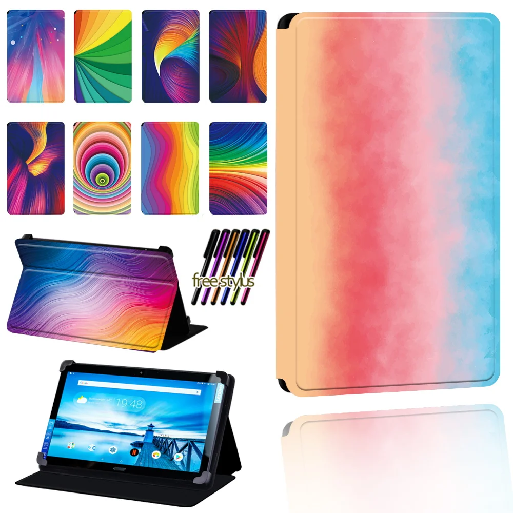 

Чехол для планшета Lenovo Smart Tab P10 10,1 дюйма/P10 LTE 10,1 серии Space, Регулируемый Чехол-подставка из искусственной кожи, аксессуары для планшета