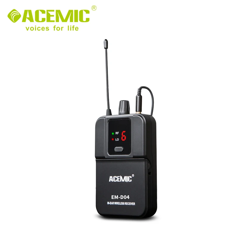 Быстрая ACEMIC EM-D04 четырехканальный беспроводной монитор в ухо система сценический монитор хорошее качество в уши