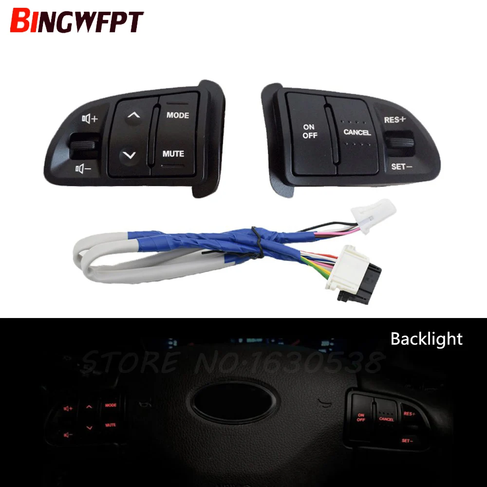 

Steering wheel button For KIA Sportager Steering wheel Audio channel and Constant speed cruise control button volume switch
