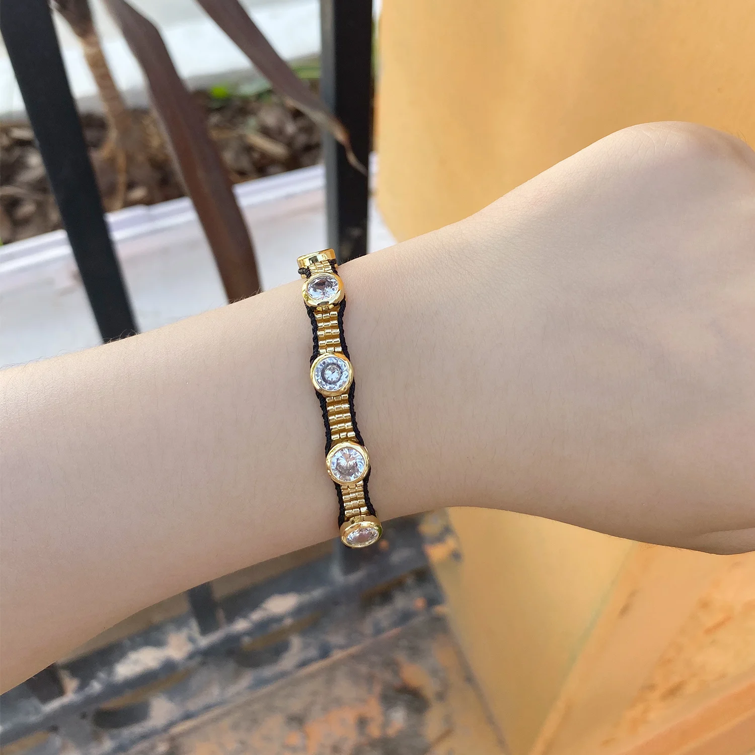 

KELITCH New 2022 Shining Crystal Women Round Bracelets Handmade Miyuki Beaded Jewelry Best Friends Gift Pulseras Mujer