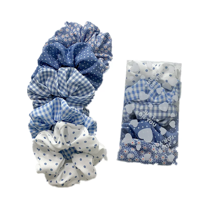 Дешевые аксессуары для волос из ткани 5 шт./компл. разноцветный красивые мягкие