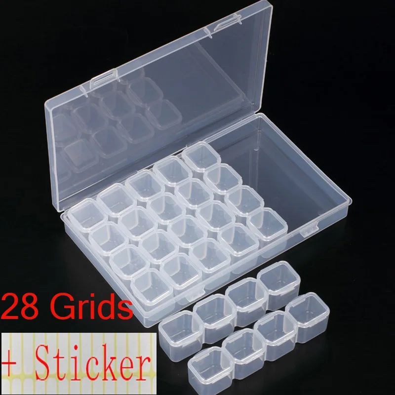 28 решетки разборные Алмазная вышивка аксессуары алмазов картина Коробки вышитые
