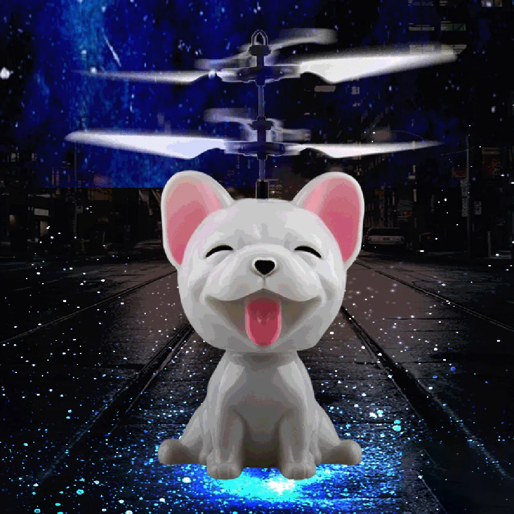 Светодиодный мини-Дрон Летающий индукционный Квадрокоптер Радиоуправляемый с