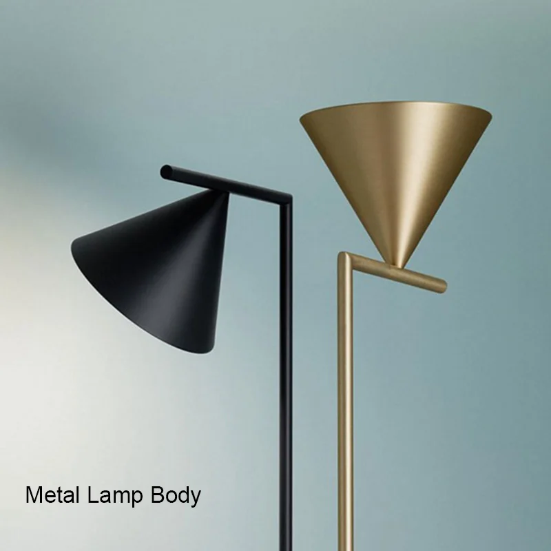 Lâmpada de Assoalho de Arte Cabeça da Lâmpada Luz do Assoalho para a Decoração do Hotel em Casa Minimalista Ajustável Nordic Moderno Olho-protetor E27 Metal pé 9 High Quality Luzes e Iluminação