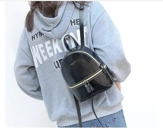 

Japanese and Korean New Fashion Mini Retro Oily Leather Small Backpack Casual All-Match Shoulder Messenger Handbag