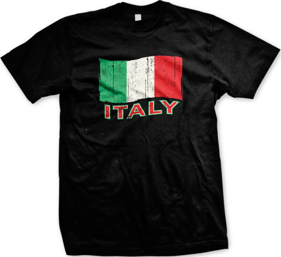 

Italy Flag Distressed Italia Italian National Pride T-Shirt Summer Cotton Short Sleeve O-Neck Men's T Shirt New S-3XL