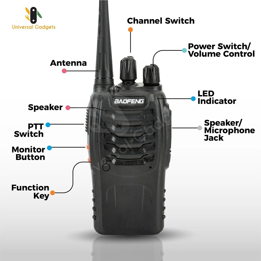 1pair 2 units baofeng bf 888s bf888s bf 888s walkie talkie walkietalkie free global shipping