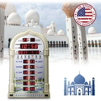 azan mosque prayer clock islamic mosque azan calendar muslim prayer wall alarm clock ramadan home decor with remote control