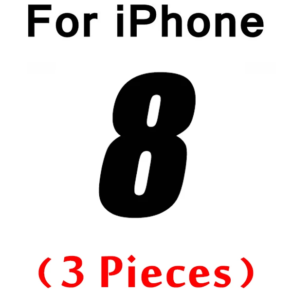 3 шт 0,26 мм закаленное стекло для iPhone 11 Pro X XR 8 7 6 6s стекло протектор экрана для iPhone 11 7 8 Plus XS Max защитное стекло - Цвет: for iPhone 8