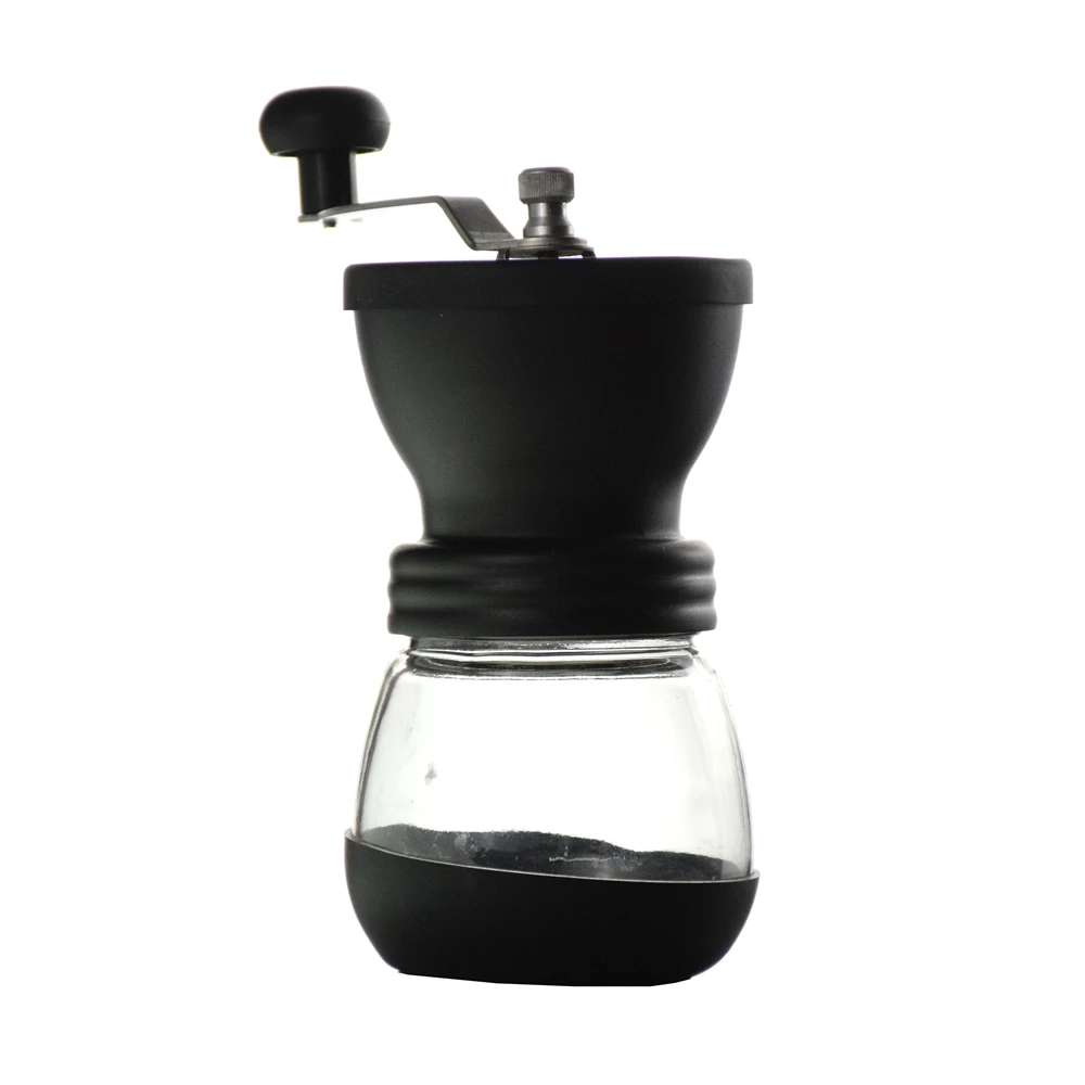 Eco coffee ручная керамическая кофемолка с укрепленной стеклянной баночкой для