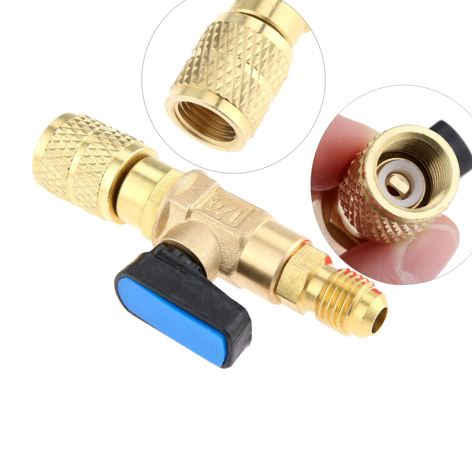Прямой и ручной запорный клапан A/C переходник 1/4 дюйма с наружной внутренней