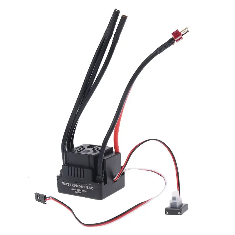 

T Plug водонепроницаемый 80A RC бесщеточный регулятор скорости ESC для 1/8 RC Car 1/10 новый короткий ход