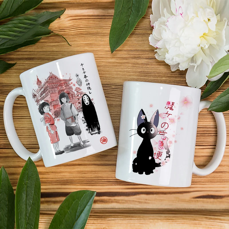 

Anime Pattern Coffee Cups Office Breakfast Kitchen Drinkware Cup Custom Mugs Gift Ceramics Send to Friends 11OZ Mug Christmas