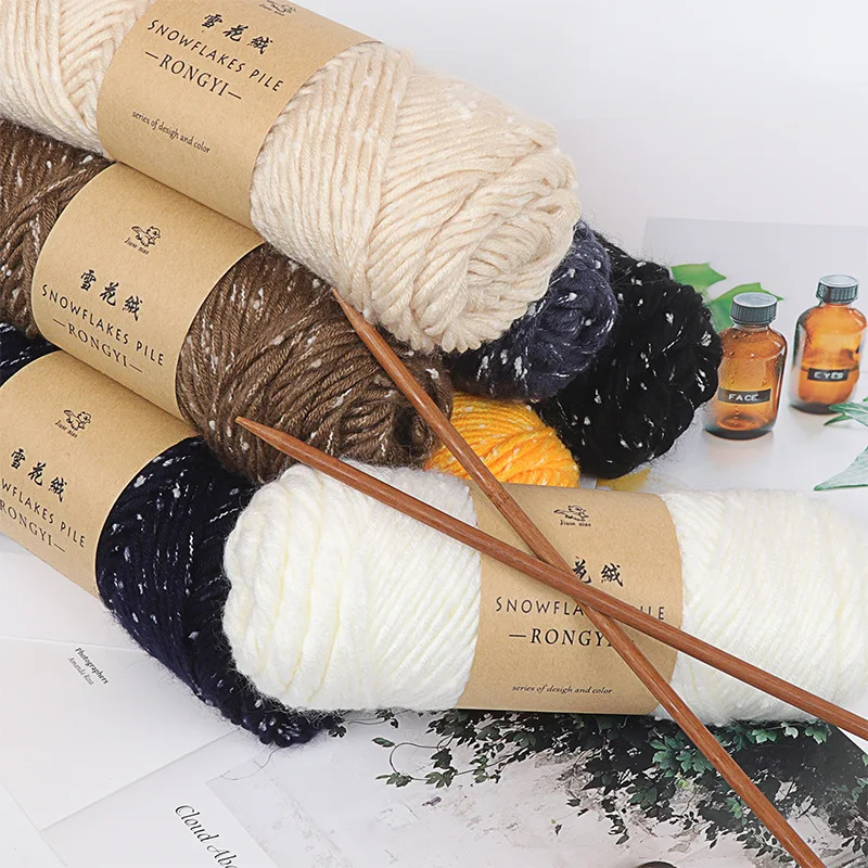 Шерстяная пряжа снежинка шерстяной мягкий свитер сделай сам шарф шляпа для