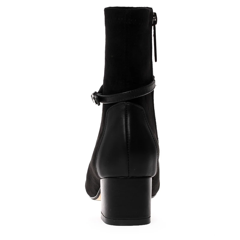 Ботильоны на высоком каблуке Женская Осенняя обувь из натуральной кожи