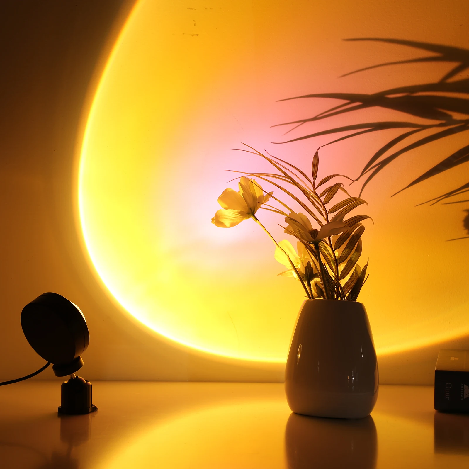 

Night Light Sunset Project Lamp Rainbow Sunset Light for Home Bedroom Background Wall Decoration USB Table Lamp
