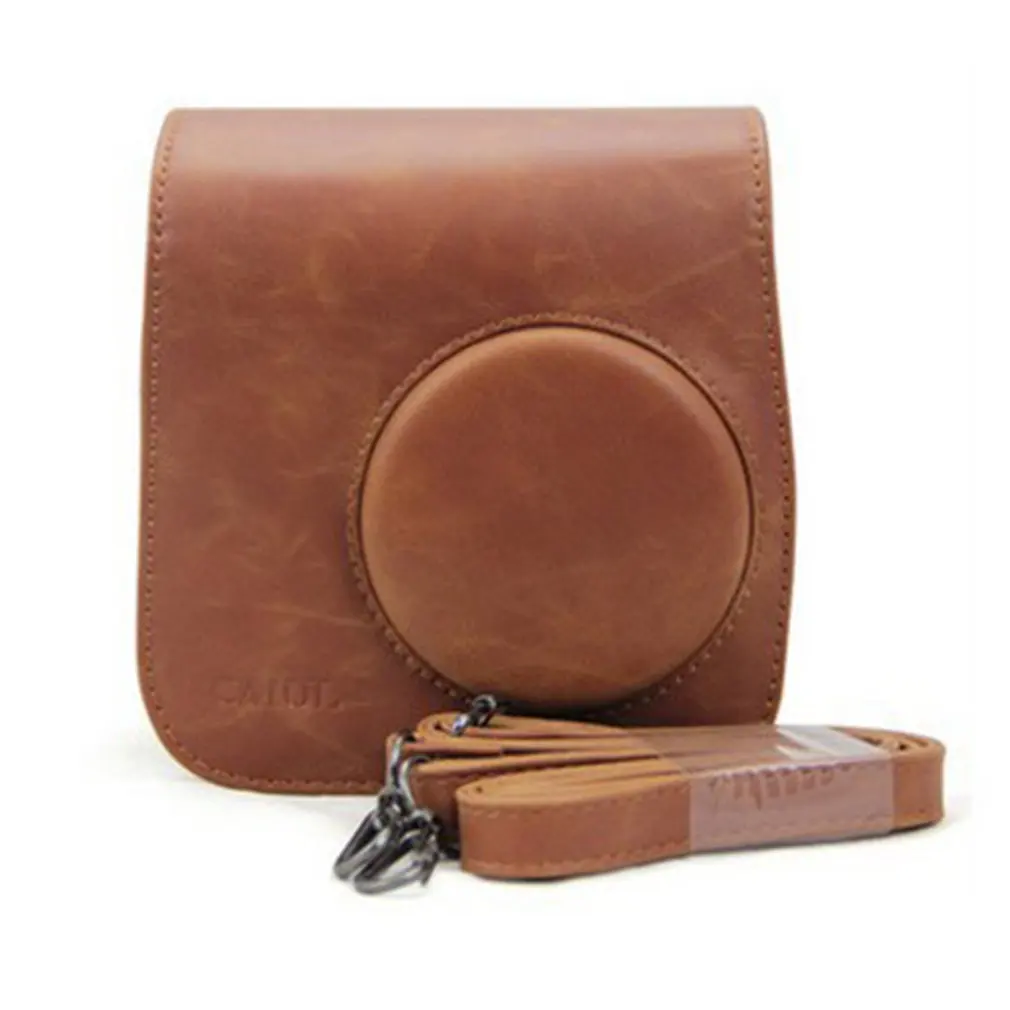 Совместимый Чехол для Камеры из искусственной кожи Instax Fujifilm Mini 7s 7c и камеры Polaroid