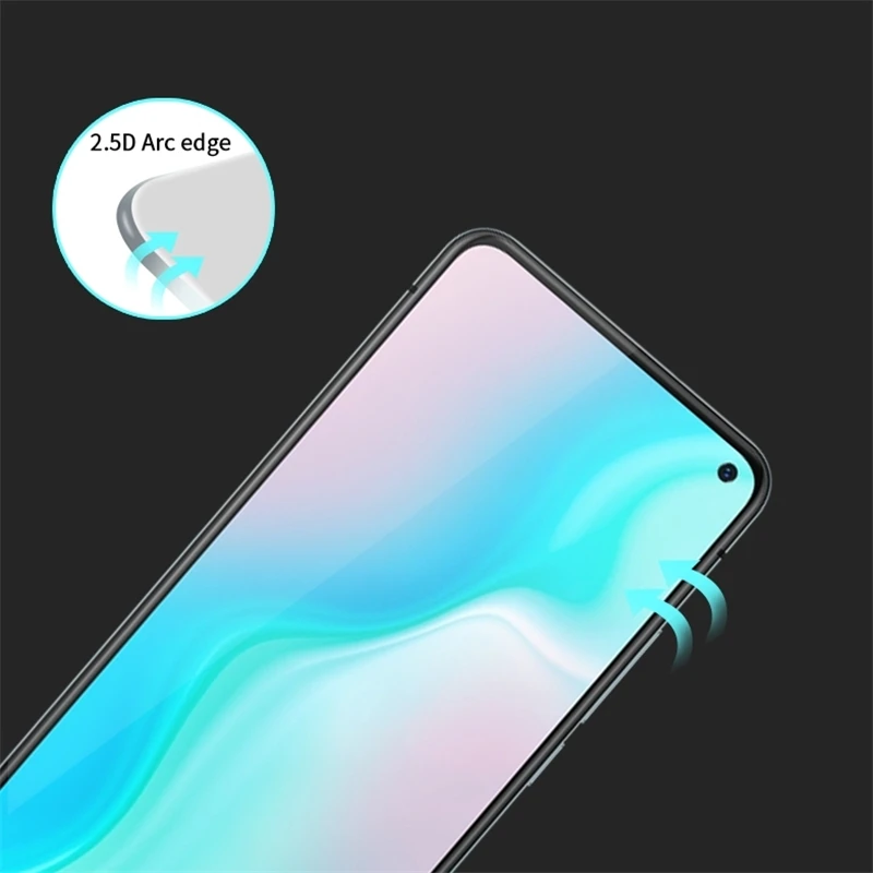 Wolfsay-cristal adhesivo completo para Vivo Y19, Protector de pantalla de vidrio templado para Vivo Y19, 2 uds.-2