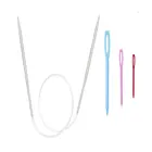 Спицы для вязания круглые алюминиевые, 40 см, 2-8 мм