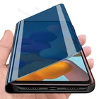 Чехол-книжка для Samsung Galaxy A21s A 21 S, умный зеркальный чехол для Samung A21 S, чехол из кожи с подсветкой 6,5 дюйма для Samsung Galaxy A21s A 21 S, DSN, SM-A217F, DS