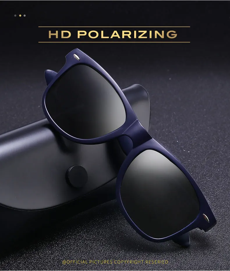 Солнцезащитные очки Polaroid унисекс квадратные винтажные солнцезащитные известный