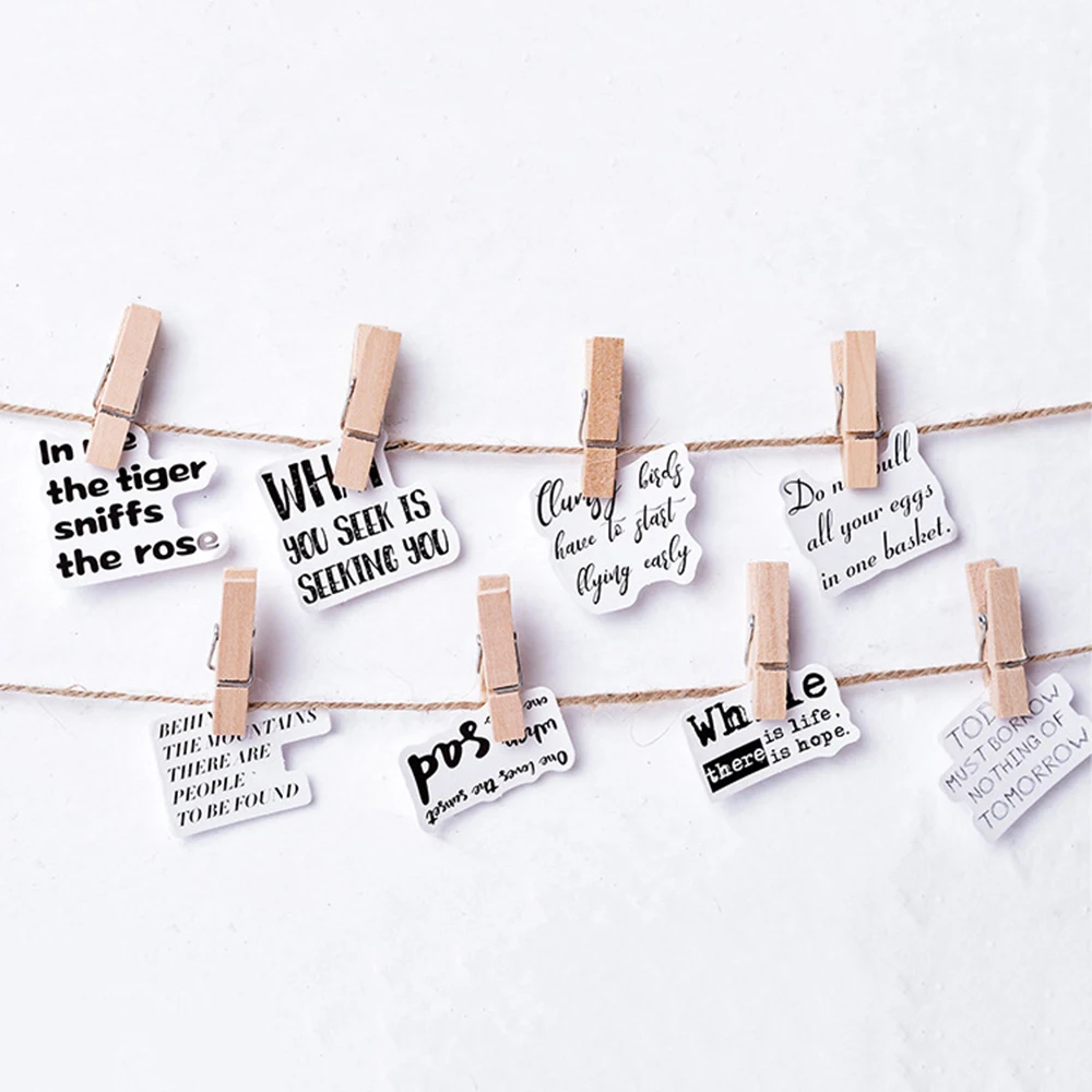 46 шт в винтажном английском газета украшения мини бумажная наклейка для