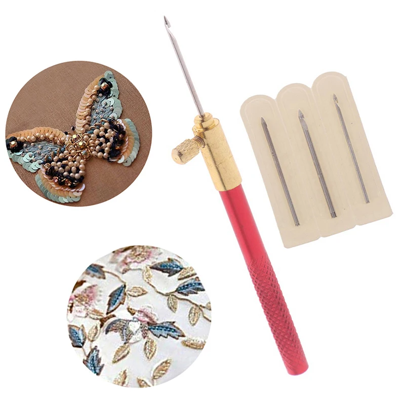 Французский набор инструментов для вязания крючком вышивка бисером ручная с 3