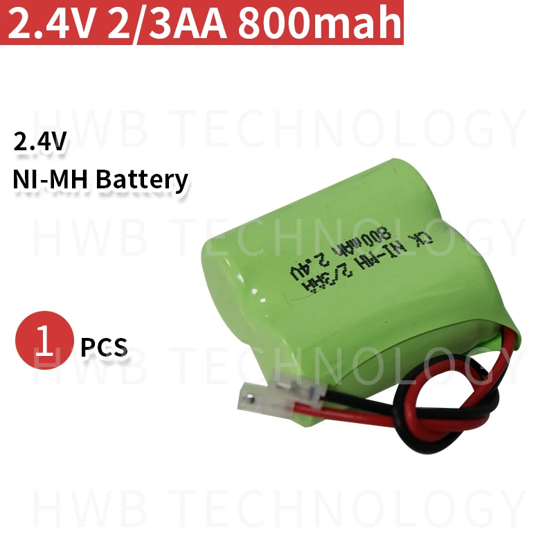 1 шт./лот, ni-mh 2/3AA 2,4 V 800mAh Ni-MH аккумулятор с вилками для беспроводного телефона