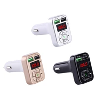 dual usb fast charger cigarette lighter auto mp3 player car bluetooth fm transmitter wireless handsfree audio receiver 3 1a
