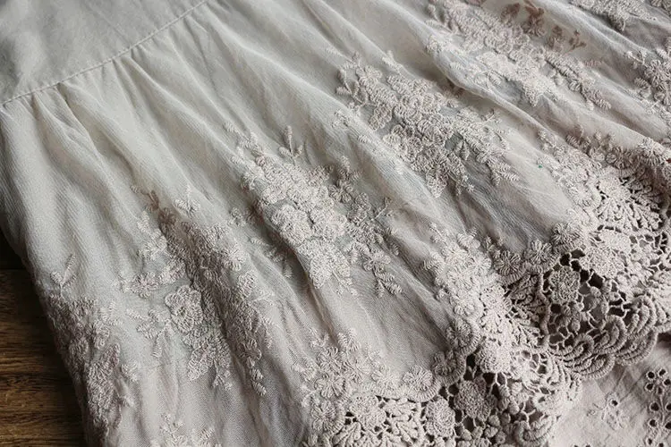 

Pure Cotton Shirt Women Tops Summer White Shirts Korean Casual Embroidery Short-sleeve Shirt Mid-length Pullover Blusas Mujer