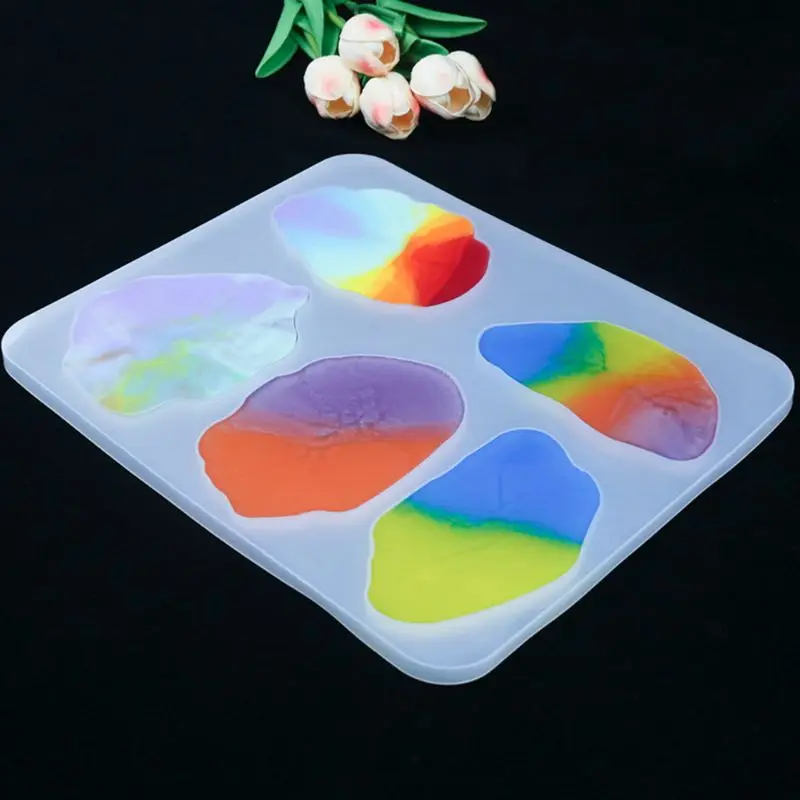 

J60E Crystal Epoxy Resin Mold Coaster Cup Mat Casting Silicone Mould DIY Crafts Table Decoration Jewelry Making Tool