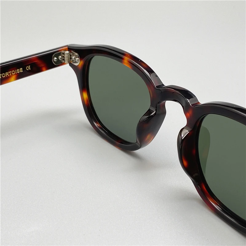 Lemtosh Sun Glasses Polarized Lens Men Women Johnny Depp Sunglasses Luxury Brand Vintage Acetate Glasses Frame Top Quality