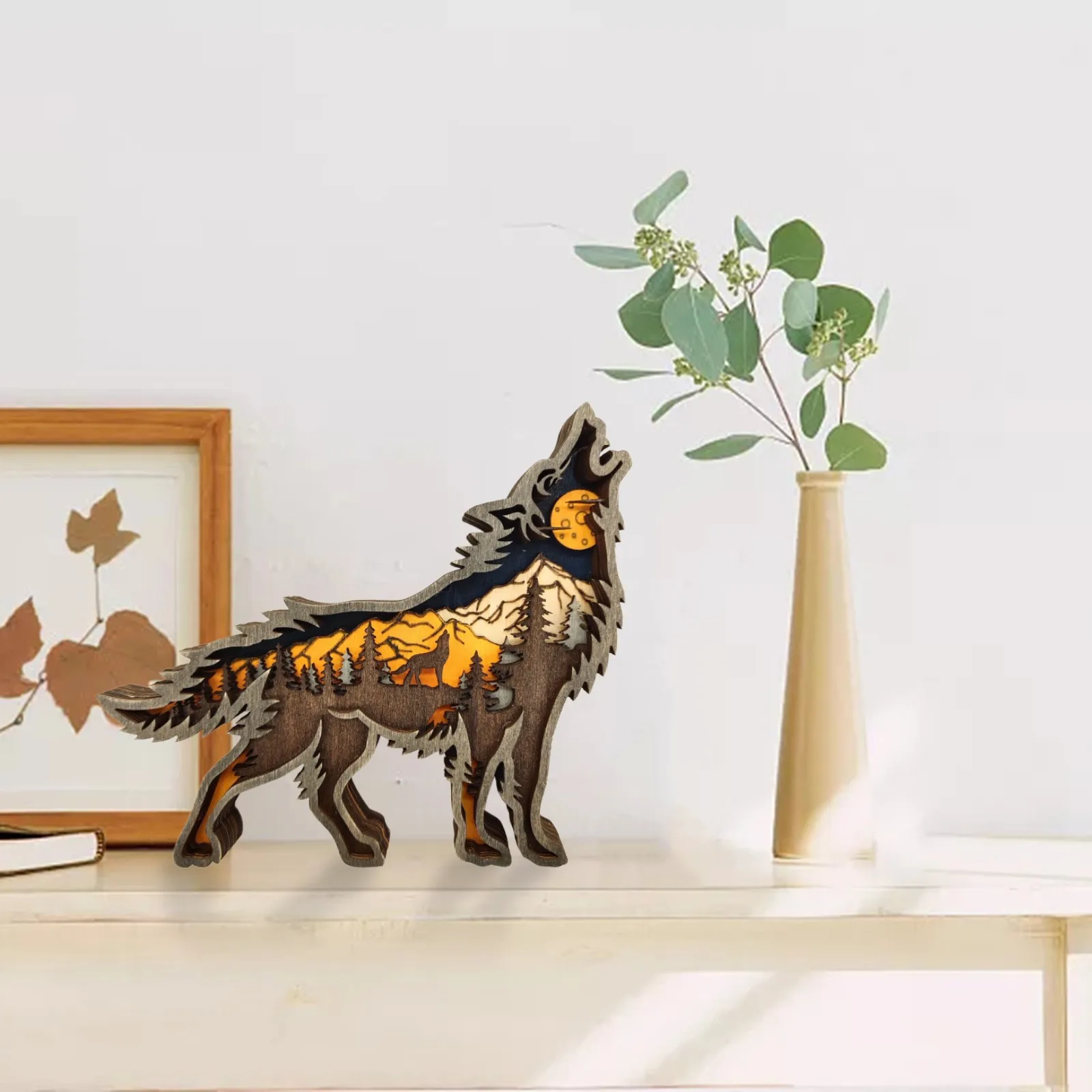 Фигурка волка домашний декор абстрактные скульптуры оригинальное домашнее