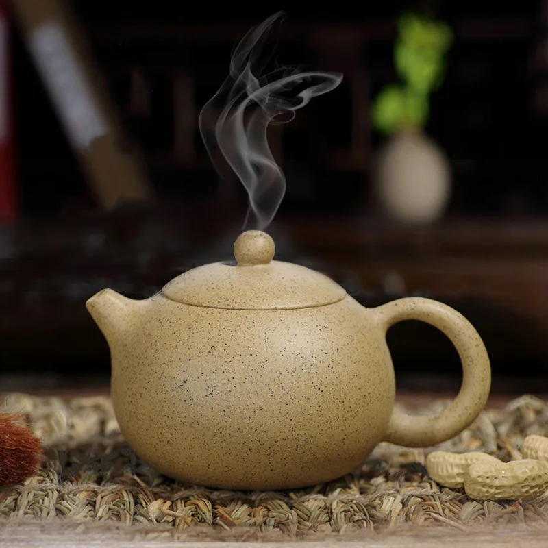 

Yixing genuine Xishi purple clay pot Master handmade raw ore purple sand Xi Shi teapot Chinese Kung Fu tea set supplies 250 cc