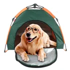 Складная палатка для домашних животных, водонепроницаемый домик для кошек и собак, кровать для игр на открытом воздухе, защита от комаров и москитов