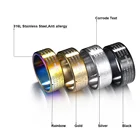 Кольцо Крест Иисуса из нержавеющей стали для мужчин и женщин, Библия молитва перстни, 8 мм