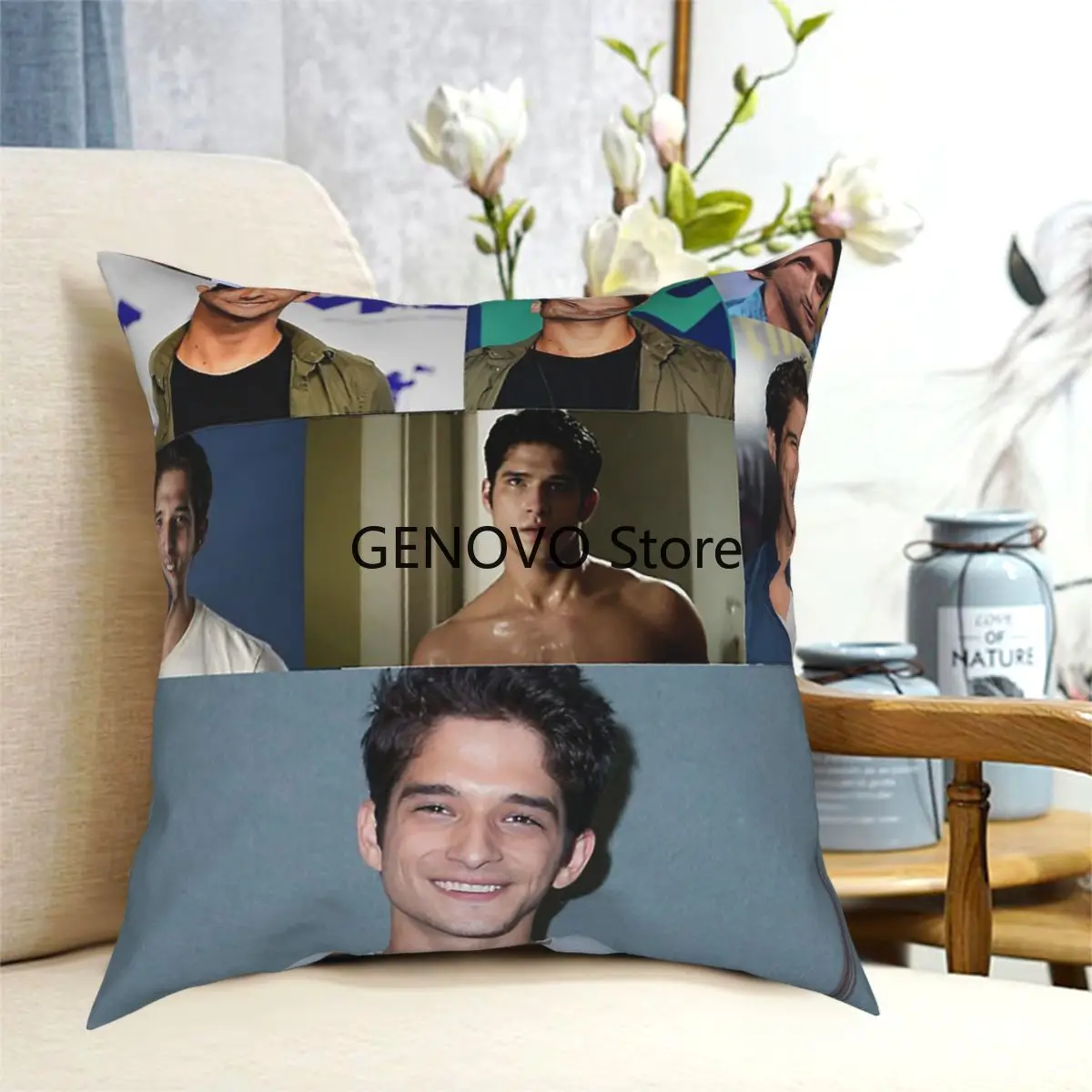 

Teen Wolf Tyler Posey Throw Pillow Cover Cushions for Sofa Custom Cushion Covers