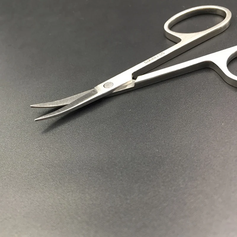 

1 PC Professional Nail Scissor Manicure Tool For Nails Eyebrow Nose Eyelash Cuticle Scissors Curved Pedicure Scissors Hot
