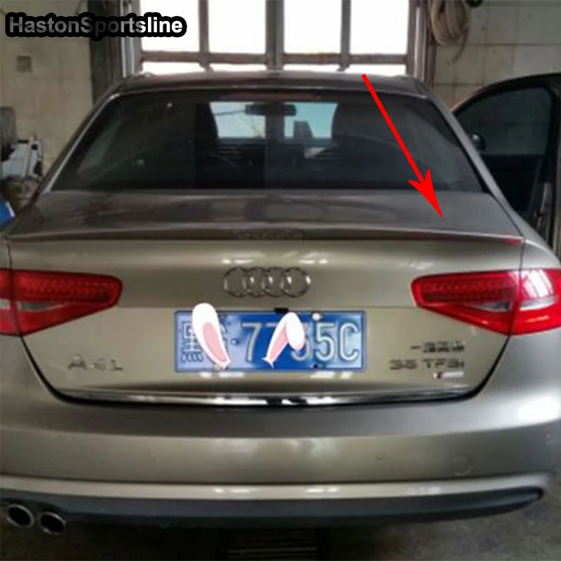 О4 S4 Стиль Неокрашенный ABS спойлер на задний багажник крыло для Audi A4 B9 Sedan 2013 ~ 2015