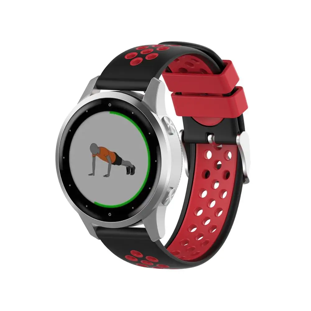 Для Garmin vivoactive 4S силиконовый ремешок для часов сменный дышащий спортивный браслет
