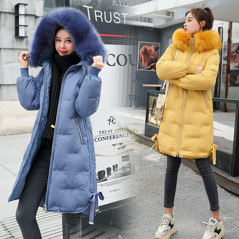 Новое поступление зимнее женское утепленное длинное пальто с вышивкой плотное