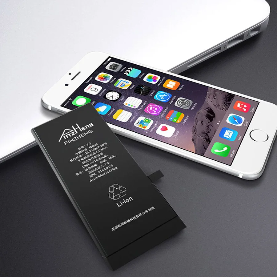 Аккумулятор PINZHENG для iPhone 7 8 Plus X, настоящая емкость, высококачественные сменные батареи с бесплатным набором инструментов