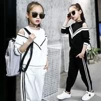 girls suits sweatshirts%c2%a0 pants kids cotton 2021 soft spring autumn teenagers for 4 12 years children%c2%a0clothing set outfits