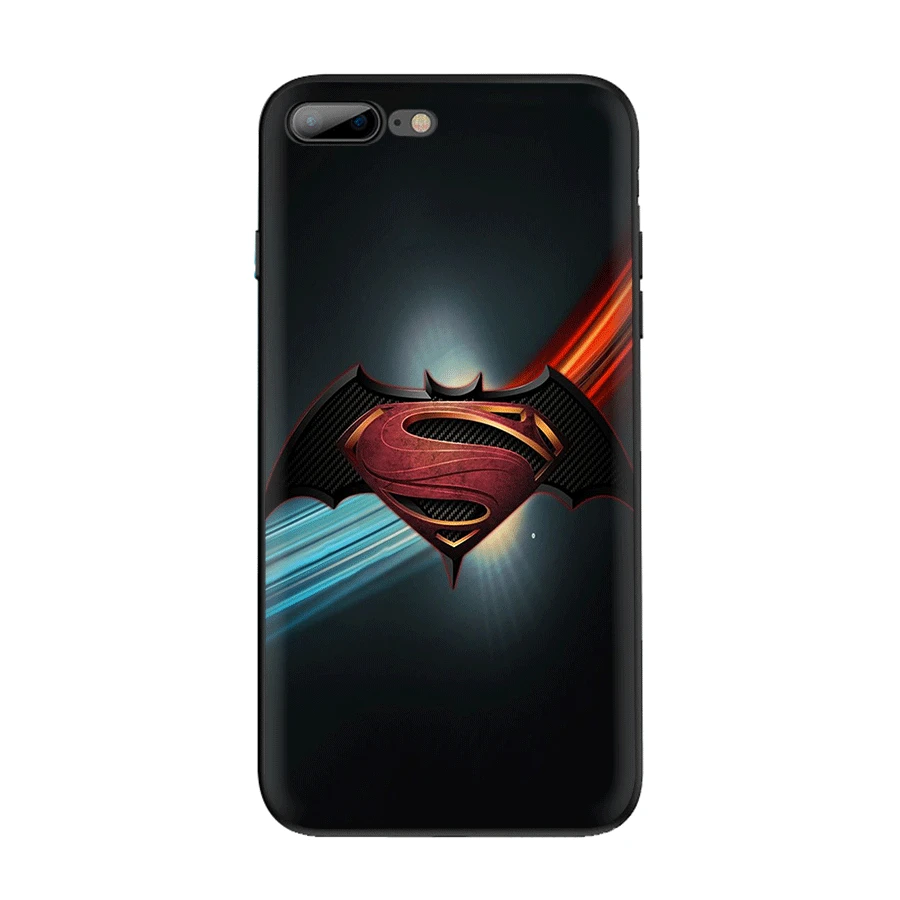 Чехол для мобильного телефона из ТПУ для iPhone 6 6s 7 8 Plus iPhone 11 Pro X XR XS Max 5s SE, чехол с крутым логотипом Marvel Бэтмен - Цвет: B12