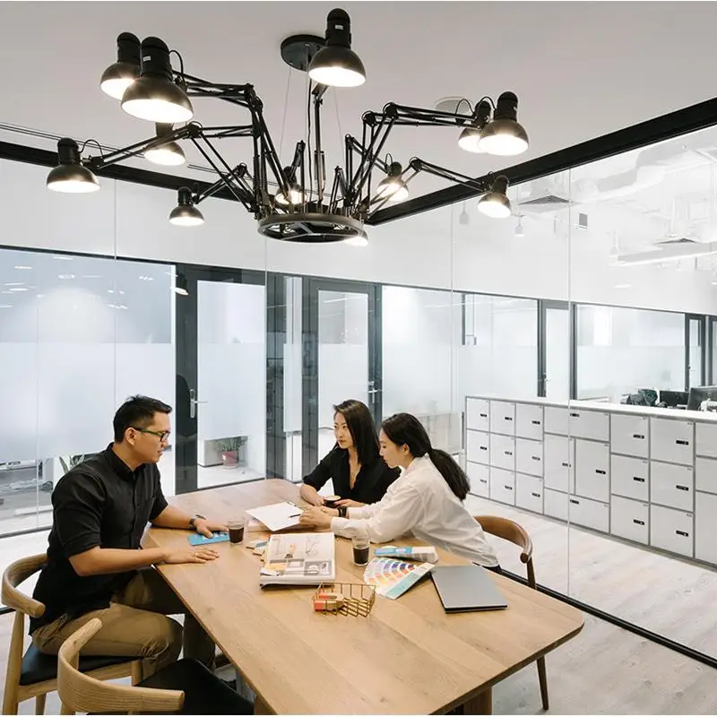 Выдвижная люстра в американском ретро стиле с железным пауком креативная