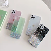 sequins starry sky glitter phone case for iphone 11 pro max case cute clear cover for iphone xs max xr x 6s 7 8 plus 7plus case