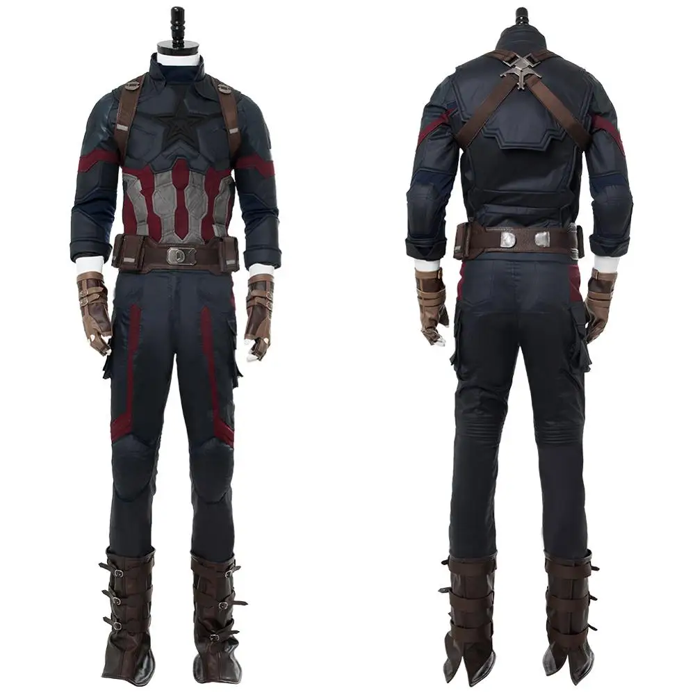 Костюм Капитана Америки Мстители Бесконечная война Капитан Америка Косплей Steven Rogers наряд на карнавал костюмы на Хэллоуин