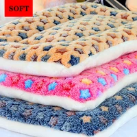 dropshipping pet bed for small medium dogs mat warm sleeping cats nest soft long plush dog bed pet cushion portable pet supplies